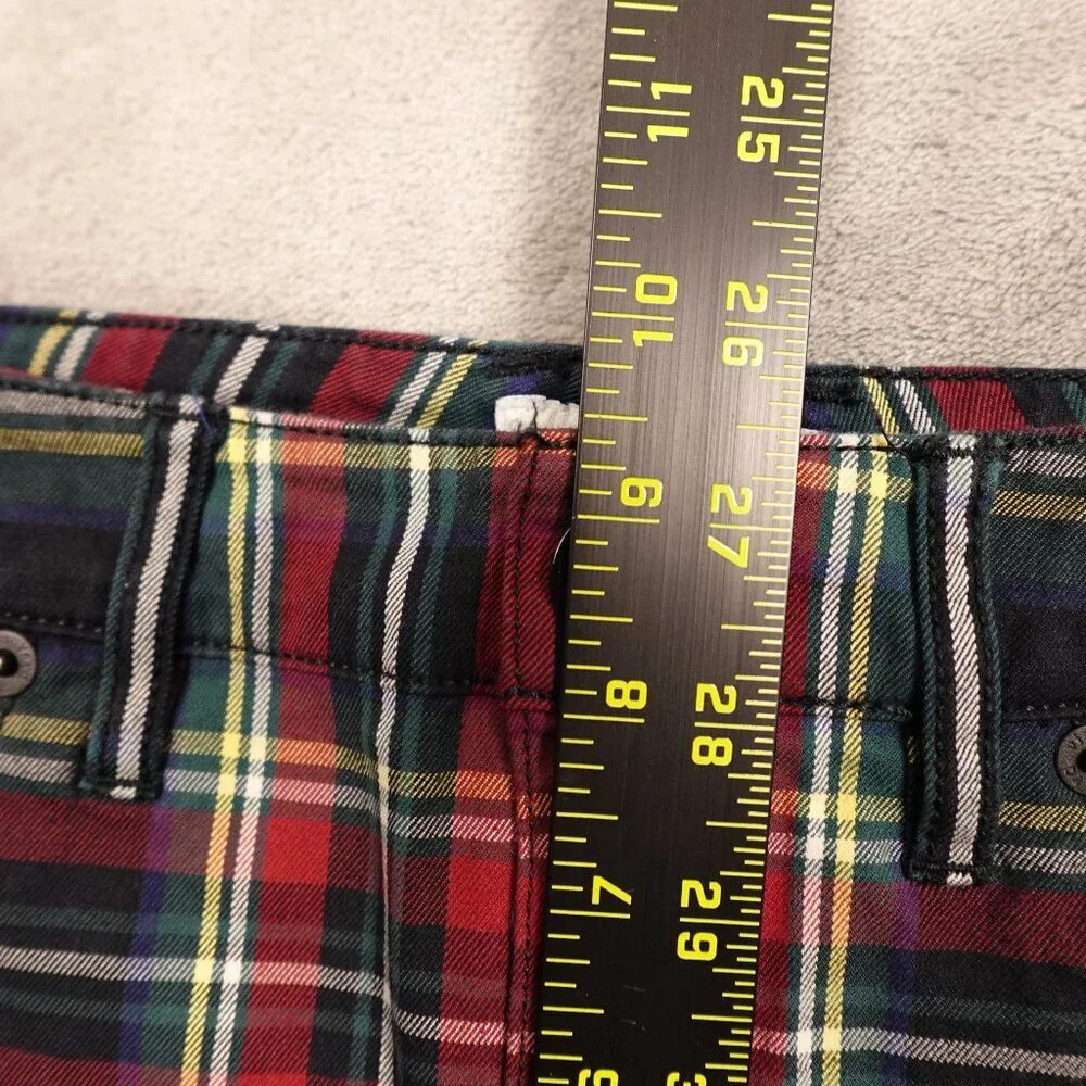 vineyard vines Jamie high‎ rise jolly plaid pants women's 0 multi-color
